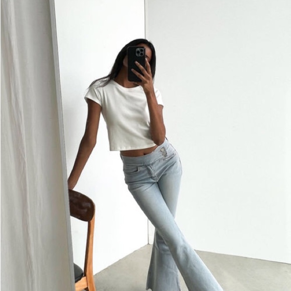 High-rise Flared Jean | OAK + FORT